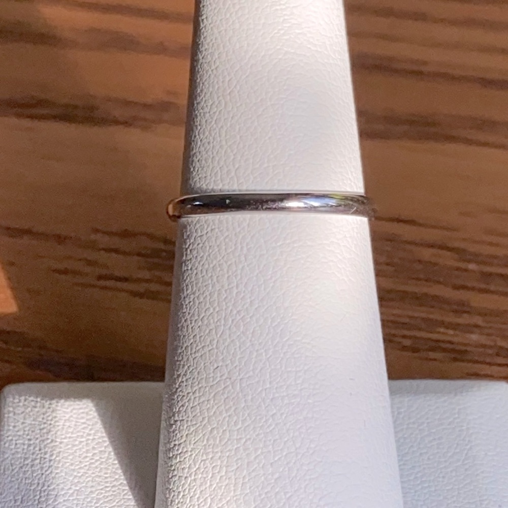 Blue Nile 14 K White Gold Band 
1.26 grams